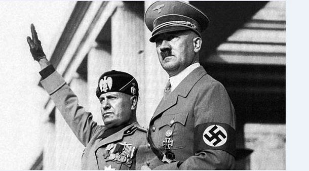 Mussolini, Hitler