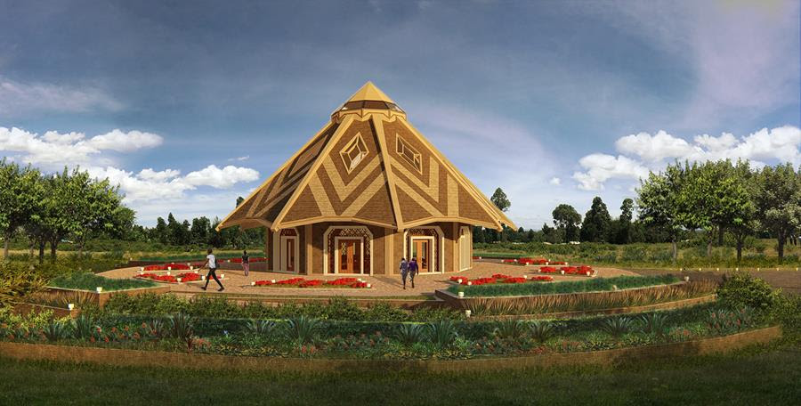 The design for the local Baha’i House of Worship in Matunda Soy, Kenya, was unveiled at a celebration earlier today.