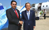 UN envoy Danny Danon with UN Secretary-Genral Ban Ki-moon