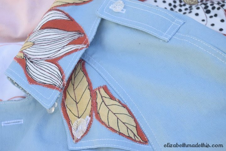 applique trench coat