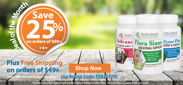Save 25% Off All Orders of $69+ Get Free Shipping at Nutri-Health