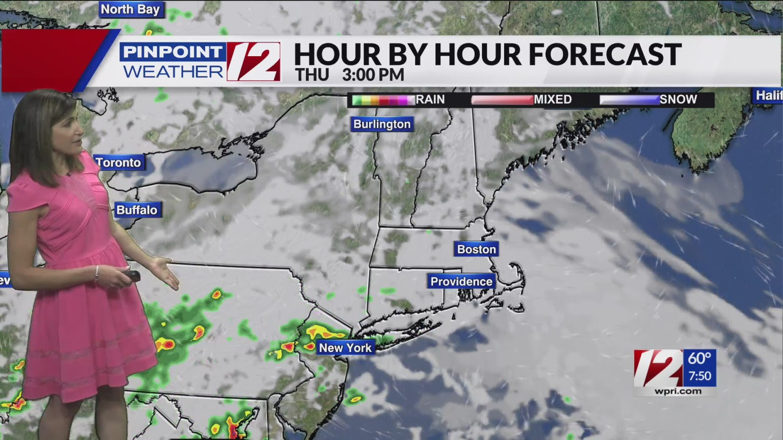 Mostly Cloudy Today; A Few Showers This Evening Into Friday Morning