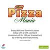 Order pizza at domino's via...