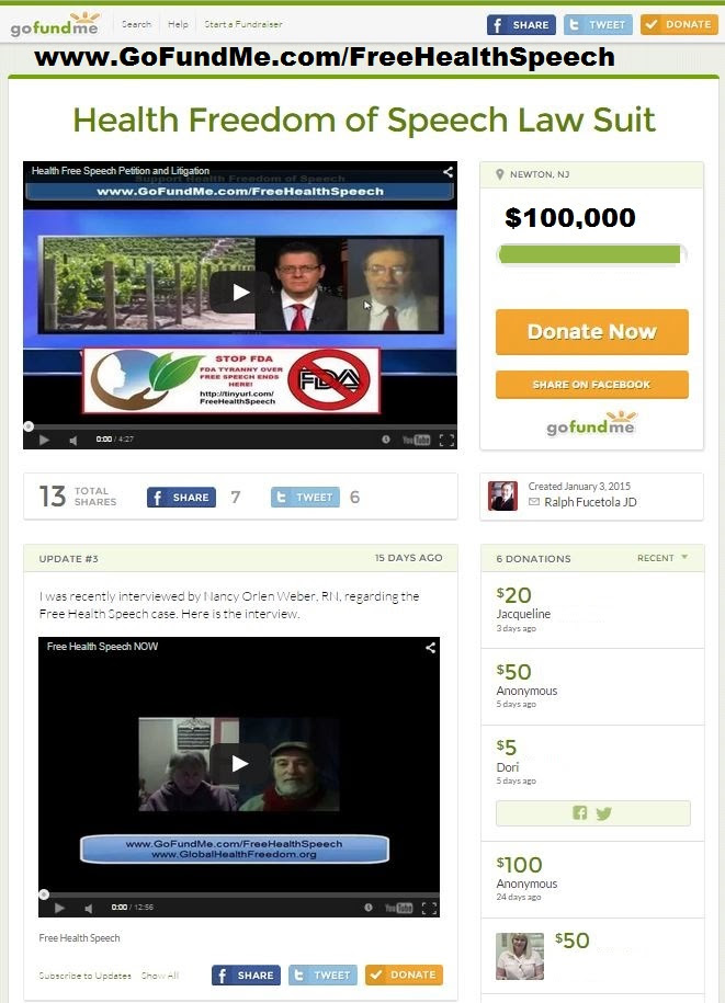 FreeHealthSpeech.GofundMe.screenshot