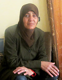 Sanaa Hussein, mother of Ihab 'Enayeh. Photo by Abdulkarim Sadi, B'Tselem, 22 March, 2017