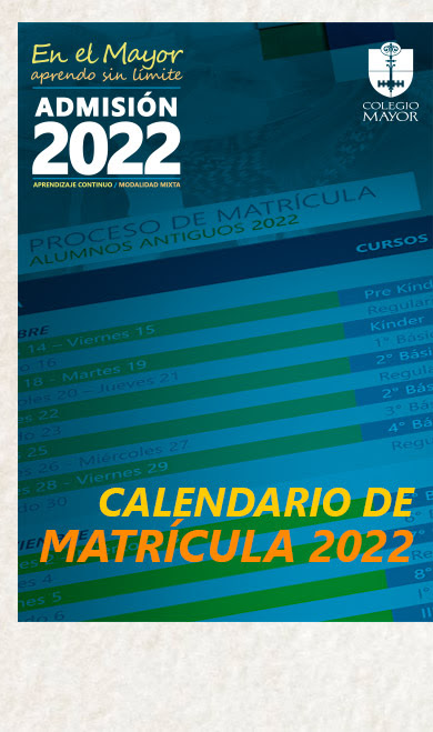 Calendario de Matrícula 2022
