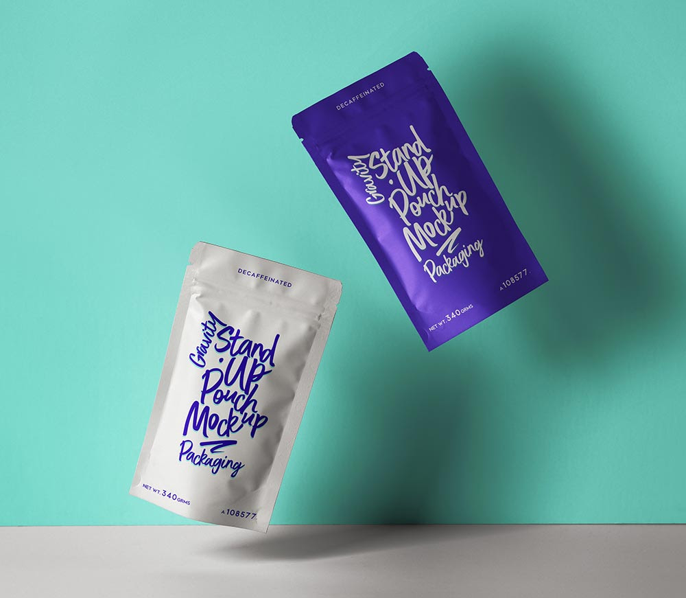 Free Stand Pouch Mockup Mockuptree