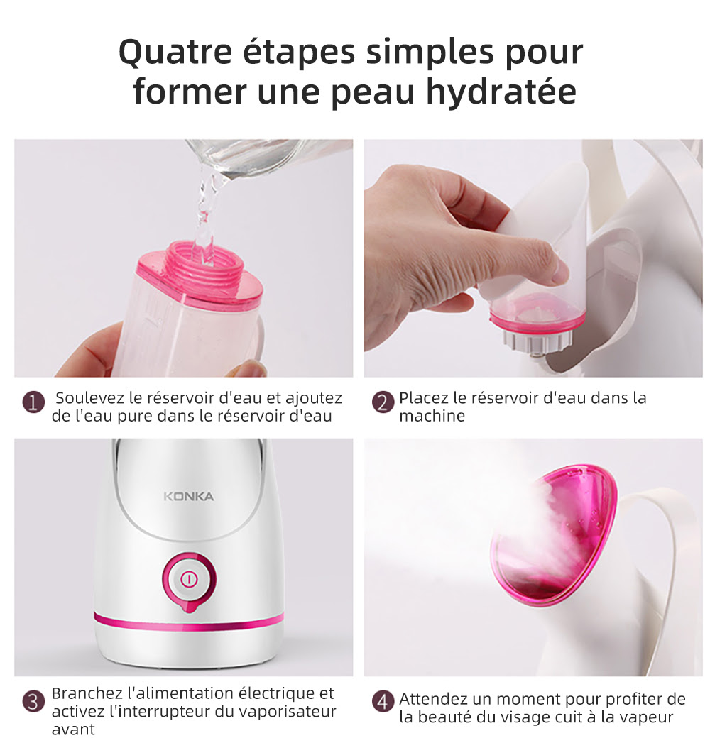Appareil électrique à vapeur pour le visage