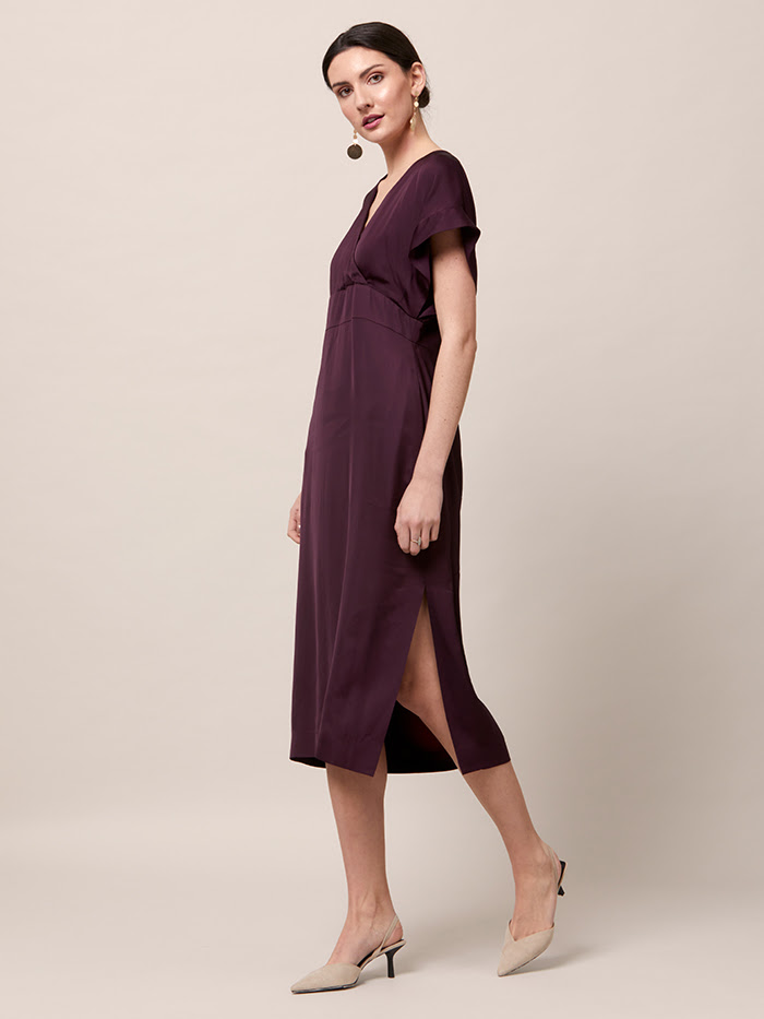 Fleur Aubergine Dress