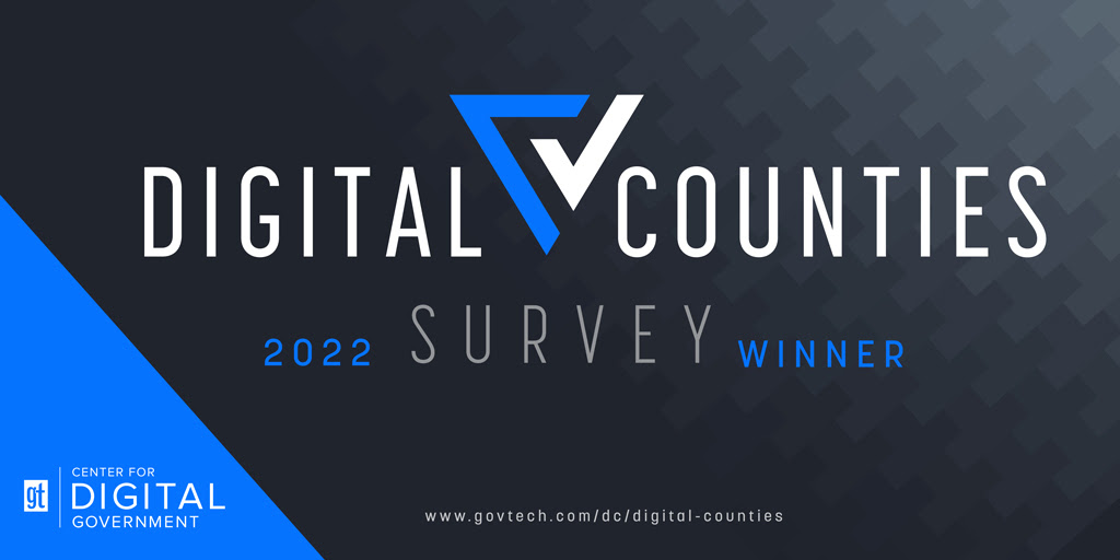 Digital Counties 2022 winners badge