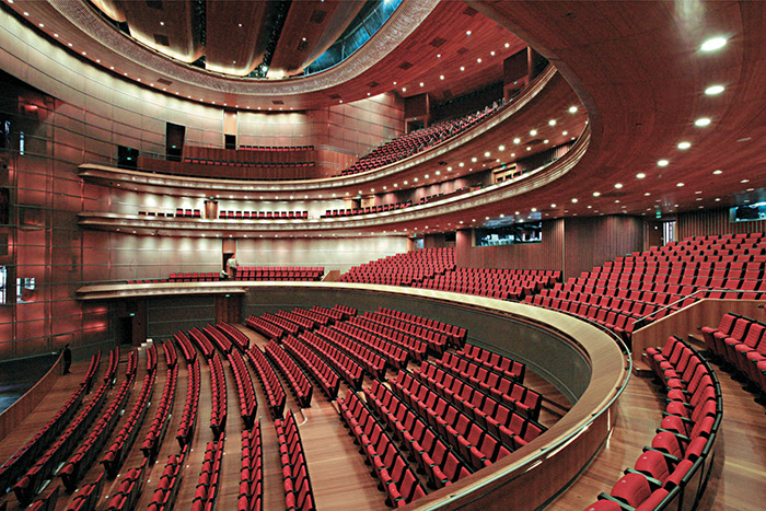 Китайский национальный театр в Пекине: интерьер зала