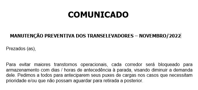 comunicado ABV