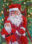 Holiday Painting Break....Painting Santa - Posted on Tuesday, December 23, 2014 by Karen Margulis