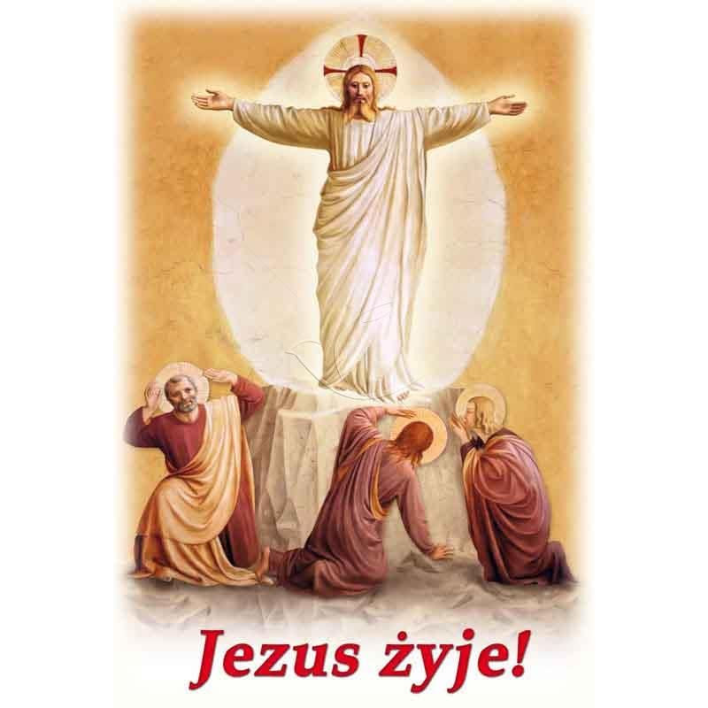 Plakat religijny – Jezus żyje! (41) - Sklep internetowy z dewocjonaliami