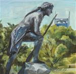 Timothy Demonbreun Statue, Nashville, Tennessee, Original oil by Carol DeMumbrum - Posted on Friday, February 6, 2015 by Carol DeMumbrum