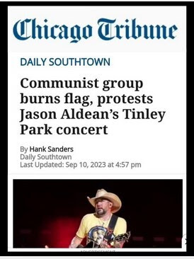 Chi Tribune on Burning Flag