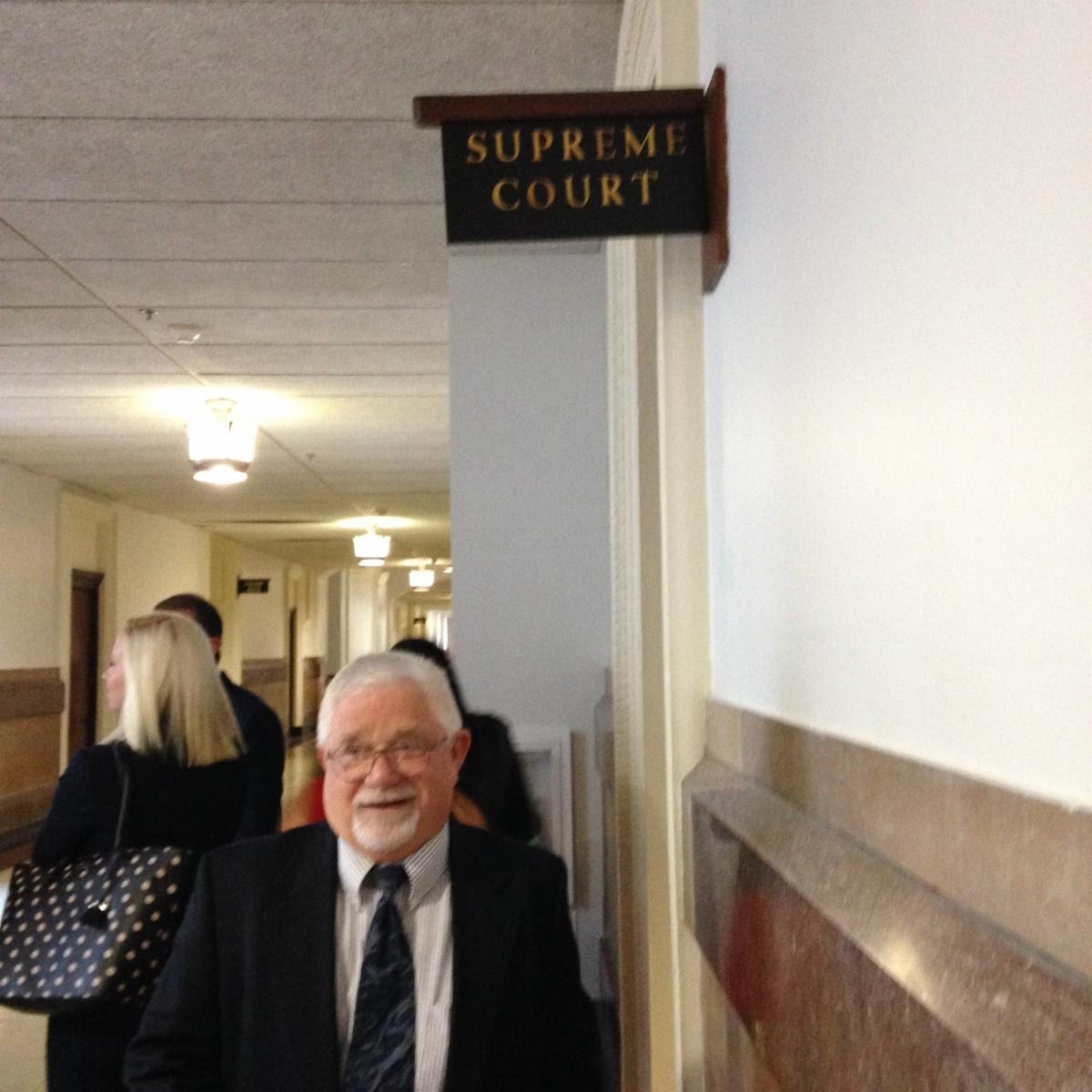 John Childe at the Supreme Court's door 09March2016