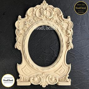Pack of Two Applique Ornate Frames with Pediment - WUB6114   26x18x1.5cm