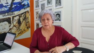 Bertha Oliva Coordinadora General del COFADEH