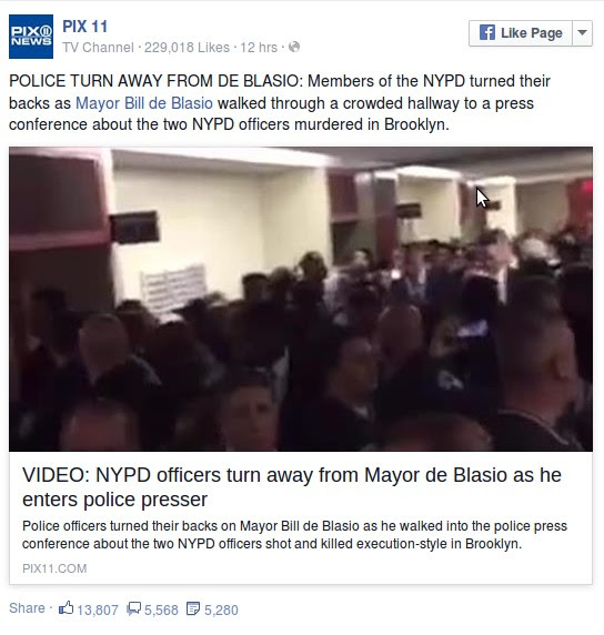 Viral! NYPD Turns Back On Mayor - Cops Turning Against Criminal Politicians? When Will The 'Round Up' Begin?