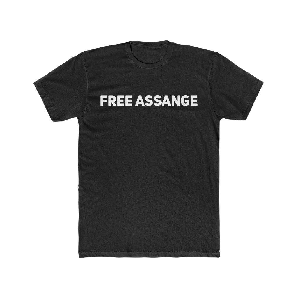 Free Assange (white text) - Premium Fitted Tee