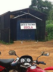 Ebola treatment center in West Africa, taken July 5, 2014