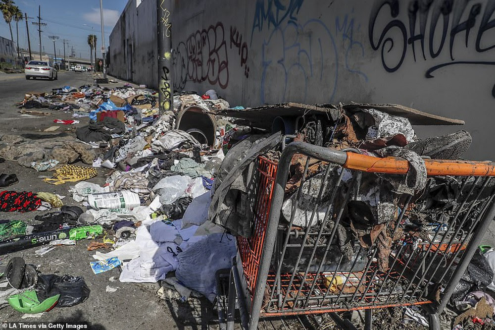 Chùm ảnh: Toàn cảnh thành phố Los Angeles hiện đại văn minh đã bị mất quyền kiểm soát vào tay... rác thải và chuột - Ảnh 1.