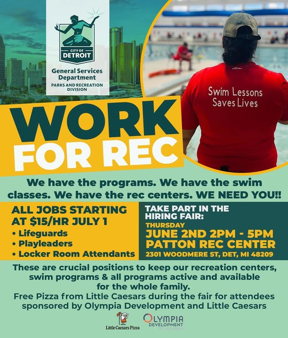 Parks and Rec job fair graphic