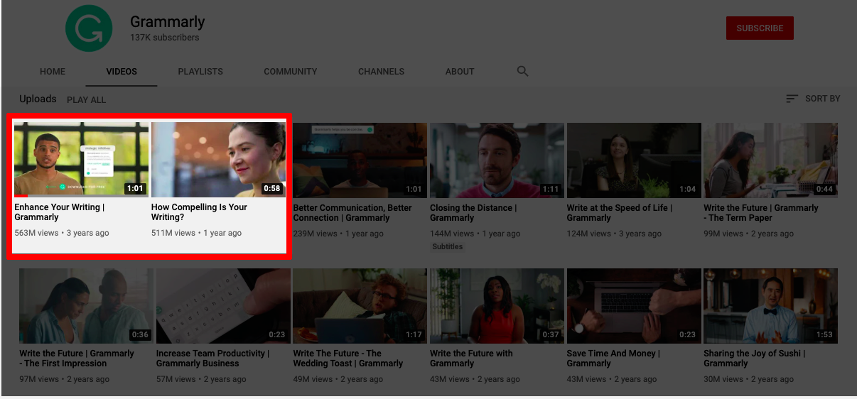 Grammarly YouTube Channel Grammarly YouTube Channel
