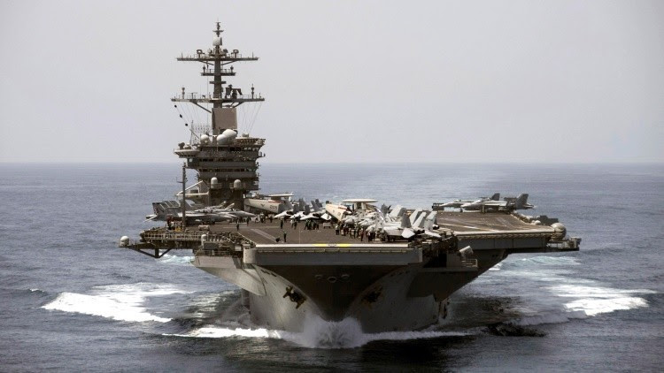 El portaaviones Theodore Roosevelt de EE.UU.