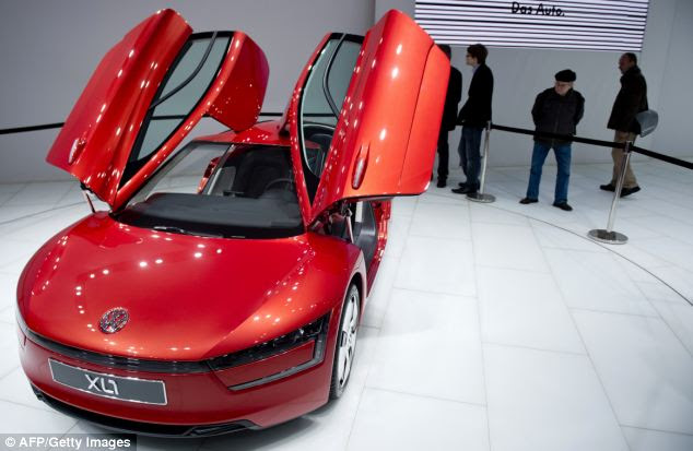 Engineers at Volkswagen have made what they claim is the world's most fuel efficient production car, which can do a staggering 313 miles per gallon