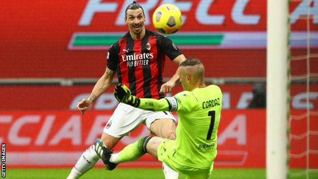 Zlatan Ibrahimovic scores against Crotone