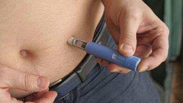Obese Man Using Semaglutide Ozempic