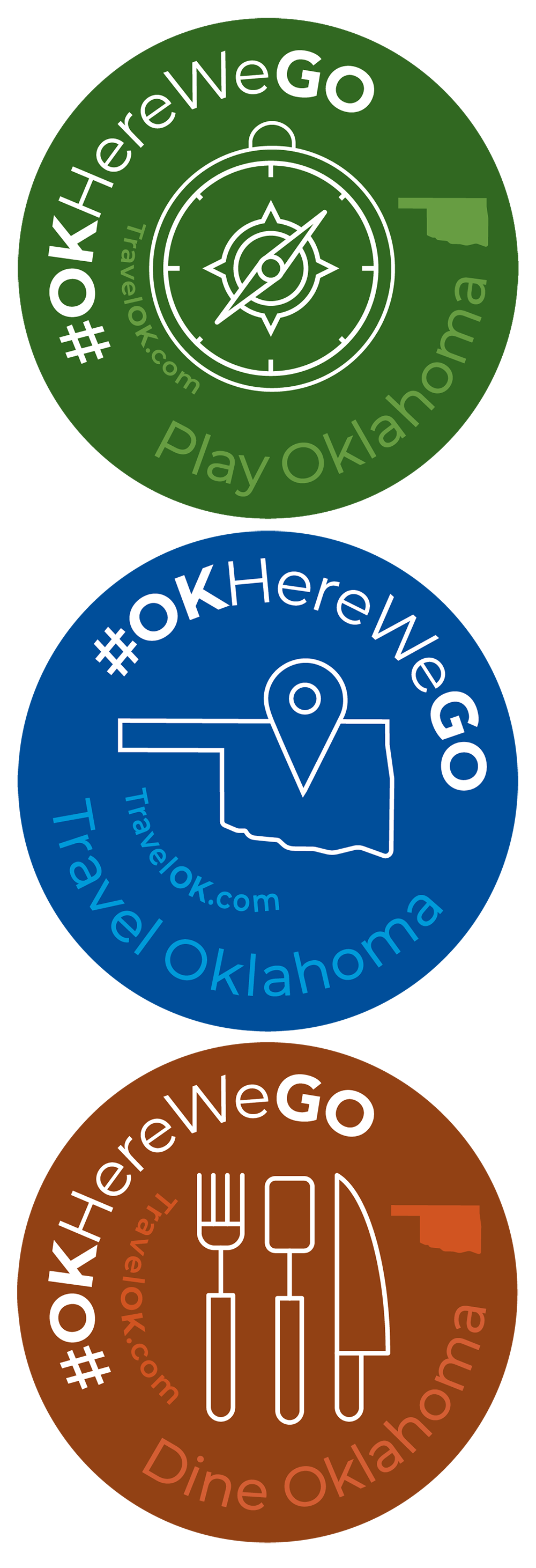 #OKHereWeGO Stickers