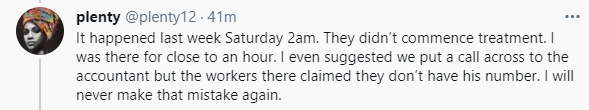 Nigerian lady went to the hospital for an emergency but what the nurses told her would leave you in shock