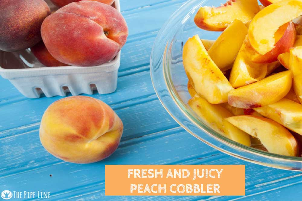 Make This Light, Healthy, Crispy Peach Cobbler Recipe For Dessert