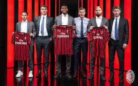 Ismaël Bennacer, Paolo Maldini, Rafael Leão, Zvonimir Boban,Léo Duarte and  Frederic Massara at Milanello on August 20, 2019. (@acmilan.com) |  Rossoneri Blog - AC Milan News