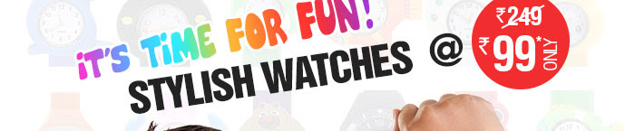 Kids Stylish Watches @ Rs 99* Only