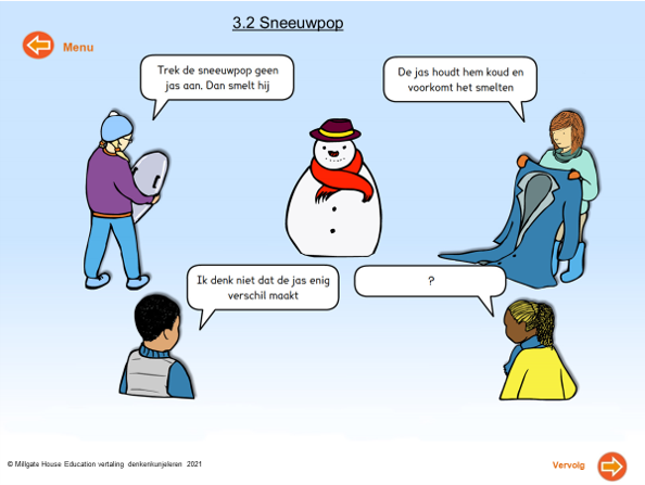 Concept Cartoon Sneeuwpop