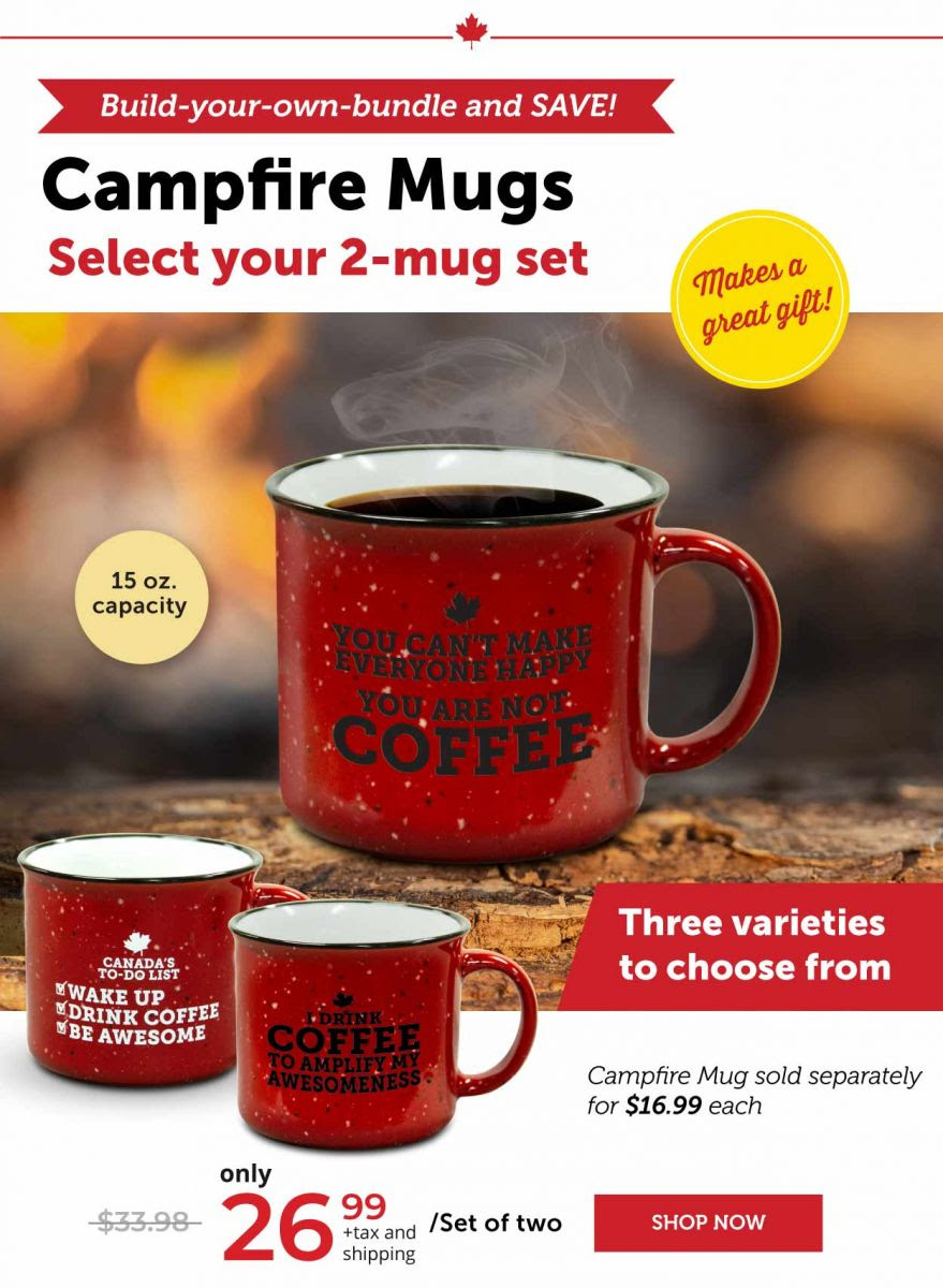 Campfire Mugs—select your 2-mug set