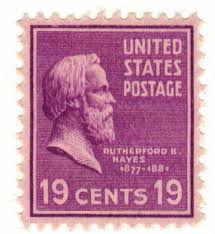 Rutherford B Hayes stamp