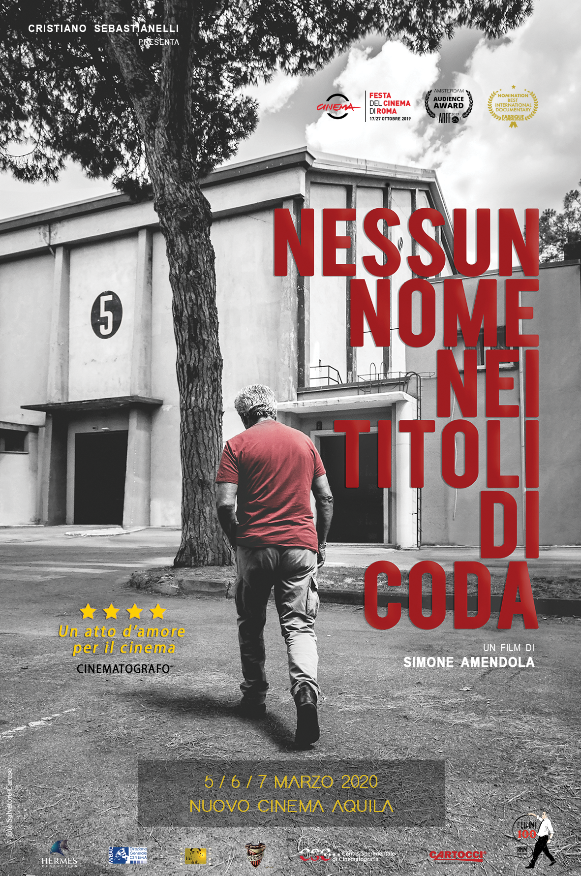 IL REGISTA SIMONE AMENDOLA E IL PROTAGONISTA ANTONIO SPOLETINI PRESENTANO IL DOCUMENTARIO 'NESSUN NOME NEI TITOLI DI CODA'