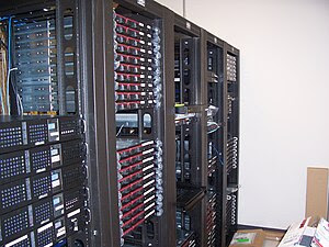 Multiple racks of servers Multiple racks of servers