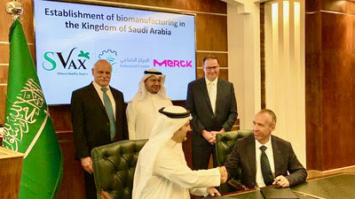 Merck today announced that it will support SaudiVax Ltd. to design a best-in-class, multi-modality manufacturing facility to localize manufacturing of biologics and vaccines for the MENA region. Merck today announced that it will support SaudiVax Ltd. to design a best-in-class, multi-modality manufacturing facility to localize manufacturing of biologics and vaccines for the MENA region.