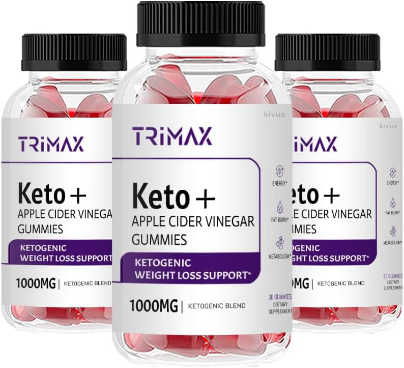 Trimax Keto Gummies - Gomitas de vinagre de sidra de manzana Trimax Keto  paquete de 3 180 gomitas - Yaxa Guatemala