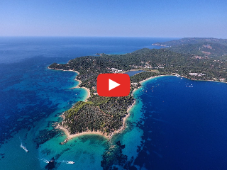 Drone Video from Skiathos town and island