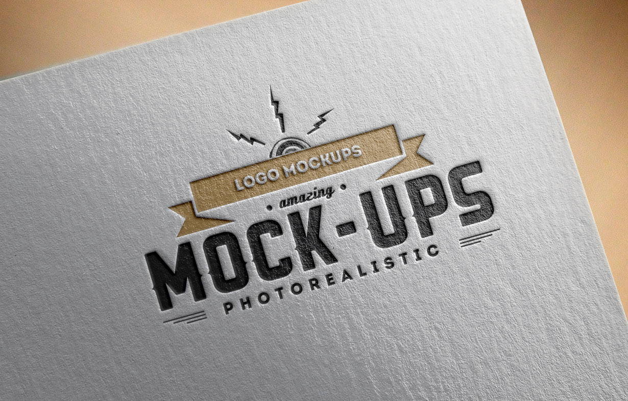 Logo MockUp / Paper Edition 1 PuneDesign