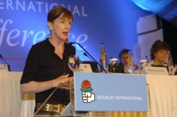Carol Browner, Socialist international