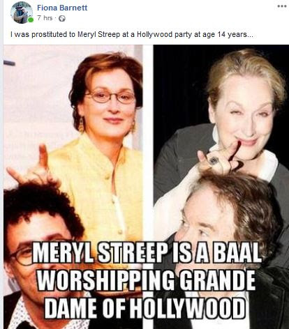 Meryl Streep Down the Rabbit Hole... Woman Claims Streep Raped Her as a Girl... Streep Works for CAA 