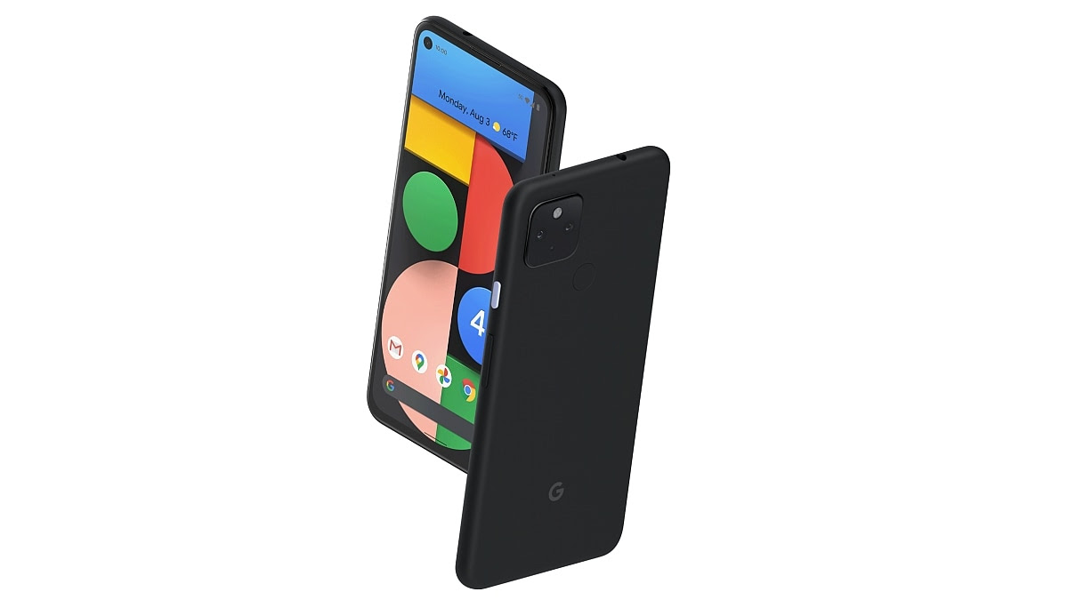 google pixel 4a 5g front back google